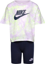 Nkg Boxy Tee & Bike Short / Nkg Boxy Tee & Bike Short Sport Sets With Short-sleeved T-shirt Navy Nike