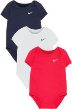 Nike Swoosh Bodysuits 3-Pack Bodies Short-sleeved Multi/patterned Nike