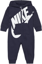 Nike "All Day Play" Hooded Coverall Långärmad Bodysuit Navy Nike