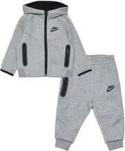 Nkn Tech Fleece Hooded Full Zi / Nkn Tech Fleece Hooded Full Sport Tracksuits Grey Nike