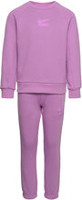 Nkn N Nsw Air Crew Set, Nkn N Nsw Air Crew Set Sets Sweatsuits Rosa Nike*Betinget Tilbud