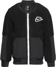 Nkb Nike Sherpa Bomber / Nkb Nike Sherpa Bomber Sport Fleece Outerwear Fleece Jackets Black Nike