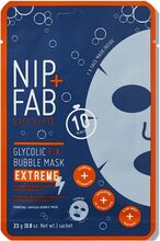 Glycolic Extreme Bubble Sheet Mask Beauty WOMEN Skin Care Face Face Masks Sheet Mask Nude Nip+Fab*Betinget Tilbud