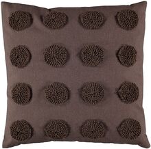 Cushion Cover Dot Home Textiles Cushions & Blankets Cushion Covers Brown Noble House