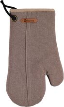 Oven Glove Canvas Home Textiles Kitchen Textiles Oven Mitts & Gloves Brown Noble House