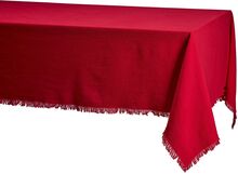Cloth Fringe 140X140 Home Textiles Kitchen Textiles Tablecloths & Table Runners Red Noble House