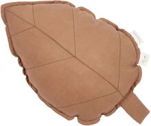 Lin Français Leaf Cushion 25X35 Home Kids Decor Cushions Oransje NOBODINOZ*Betinget Tilbud