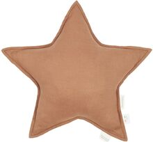 Lin Français Star Cushion 38X38 Home Kids Decor Cushions Oransje NOBODINOZ*Betinget Tilbud