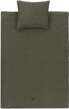Wabi Sabi Washed Bb Duvet Cover Set Print 100X140 Home Sleep Time Bed Sets Grønn NOBODINOZ*Betinget Tilbud