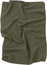 Wabi Sabi Quilted Blanket 100X135 Home Sleep Time Blankets & Quilts Kakigrønn NOBODINOZ*Betinget Tilbud