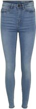 Nmcallie Hw Skinny Jeans Vi059Lb Noos Skinny Jeans Blå NOISY MAY*Betinget Tilbud