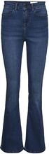 Nmsallie Hw Flare Jean Vi021Mb Fwd Noos Bottoms Jeans Flares Blue NOISY MAY