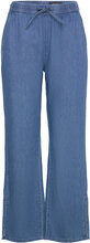 Nmeline Nw Loose Pants Vi492Mb Bottoms Trousers Straight Leg Blue NOISY MAY