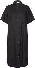 Esma Shirt Dress Knælang Kjole Black NORR