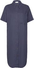 Esma Shirt Dress Knælang Kjole Blue NORR