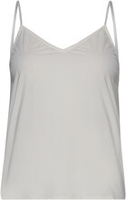 Melanie Slip Top Tops T-shirts & Tops Sleeveless Cream Notes Du Nord