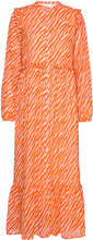 Genny Recycled Maxi Dress Maxiklänning Festklänning Orange Notes Du Nord