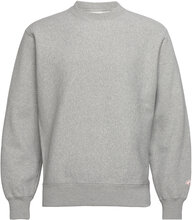 Hasse Crew Neck Greymelange Designers Sweat-shirts & Hoodies Sweat-shirts Grey Nudie Jeans