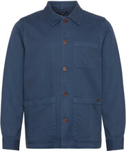 Barney Worker Jacket Olive Overshirts Marineblå Nudie Jeans*Betinget Tilbud