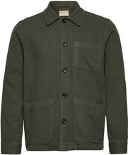 Barney Worker Jacket Olive Designers Overshirts Green Nudie Jeans