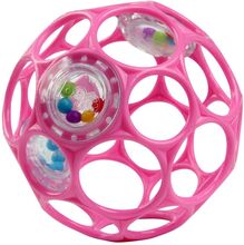 Oball Rattle - Pink Toys Baby Toys Educational Toys Activity Toys Rosa Oball*Betinget Tilbud