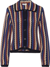 Objkaya L/S Short Knit Cardigan 129 Tops Knitwear Cardigans Black Object