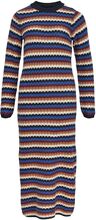 Objkaya L/S Midi Knit Dress 129 Dresses Knitted Dresses Multi/patterned Object