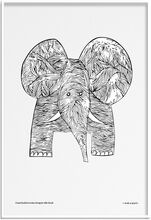 Elephant Home Decoration Posters & Frames Posters Illustrations Multi/mønstret Olle Eksell*Betinget Tilbud