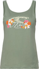 Luana Graphic Tank Top Sport T-shirts & Tops Sleeveless Green O'neill