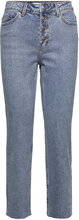 Onlemily Hw St Cr Ank Raw Btn Mae06 Bottoms Jeans Slim Blue ONLY