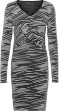 Onlqueen L/S V-Neck Glitter Dress Jrs Kort Kjole Grey ONLY