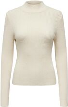 Onlkatia Ls Fit Highneck Knt Tops Knitwear Jumpers Cream ONLY