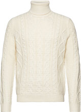 Onsrigge Reg 3 Cable Roll Neck Knit Tops Knitwear Turtlenecks Cream ONLY & SONS