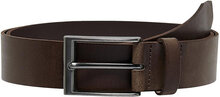 Onsbrad Medium Leather Belt Noos Accessories Belts Classic Belts Brown ONLY & SONS