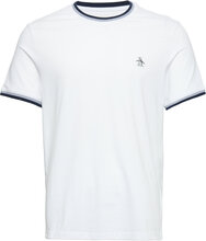Ss Sticker Pete Ring Tops T-shirts Short-sleeved White Original Penguin
