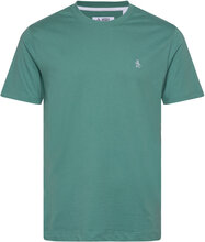 Cont Pin Point Embro T-shirts Short-sleeved Blå Original Penguin*Betinget Tilbud