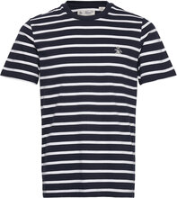 Org Jrsy Breton Tee T-shirts Short-sleeved Marineblå Original Penguin*Betinget Tilbud