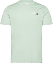 S/S "Original Splice Tops T-shirts Short-sleeved Green Original Penguin