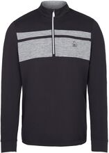 Lightweight 1/4 Zip Heritage Block Pullover Sport Sweatshirts & Hoodies Sweatshirts Black Original Penguin Golf