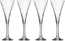 Helena Champagne 25 Cl 4-Pack Home Tableware Glass Champagne Glass Nude Orrefors