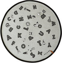 The Alphabet Rug Home Kids Decor Rugs And Carpets Round Rugs Grey OYOY Living Design