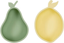 Lemon & Pear Snack Bowl Home Meal Time Plates & Bowls Bowls Multi/mønstret OYOY MINI*Betinget Tilbud