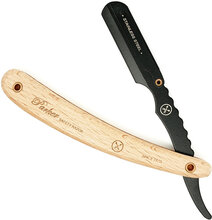 Parker Srpba - Light Wood Handle Clip Type Black Blade Holder Barber/Straight Razor Beauty Men Shaving Products Razors Multi/patterned Parker