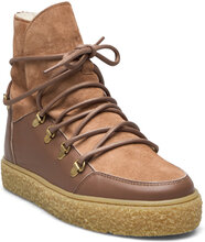 Lola Wool Shoes Boots Ankle Boots Laced Boots Beige Pavement