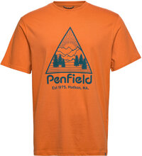 Triangle Mountain Graphic Ss T-Shirt T-shirts Short-sleeved Oransje Penfield*Betinget Tilbud