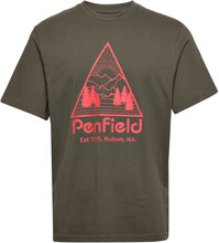 Triangle Mountain Graphic Ss T-Shirt T-shirts Short-sleeved Kakigrønn Penfield*Betinget Tilbud
