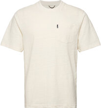 Slub Pocket T-Shirt Tops T-Kortærmet Skjorte Cream Penfield