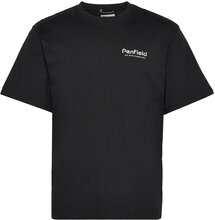 Hudson Script T-Shirt Tops T-Kortærmet Skjorte Black Penfield