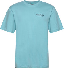 Hudson Script T-Shirt Tops T-Kortærmet Skjorte Blue Penfield