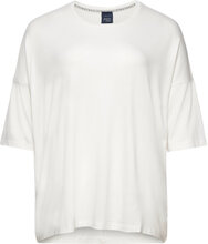 Vilma T-shirts & Tops Short-sleeved Hvit Persona By Marina Rinaldi*Betinget Tilbud